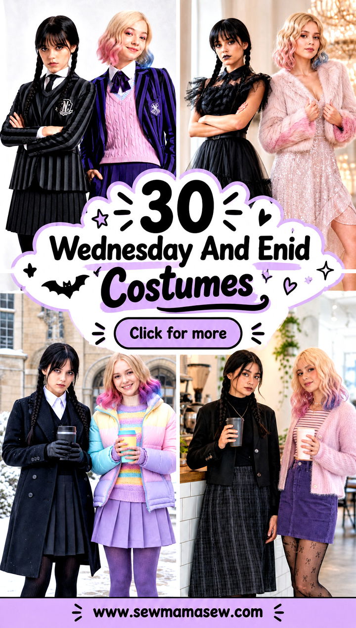 30 Wednesday And Enid Costumes - 30 Wednesday And Enid Costumes