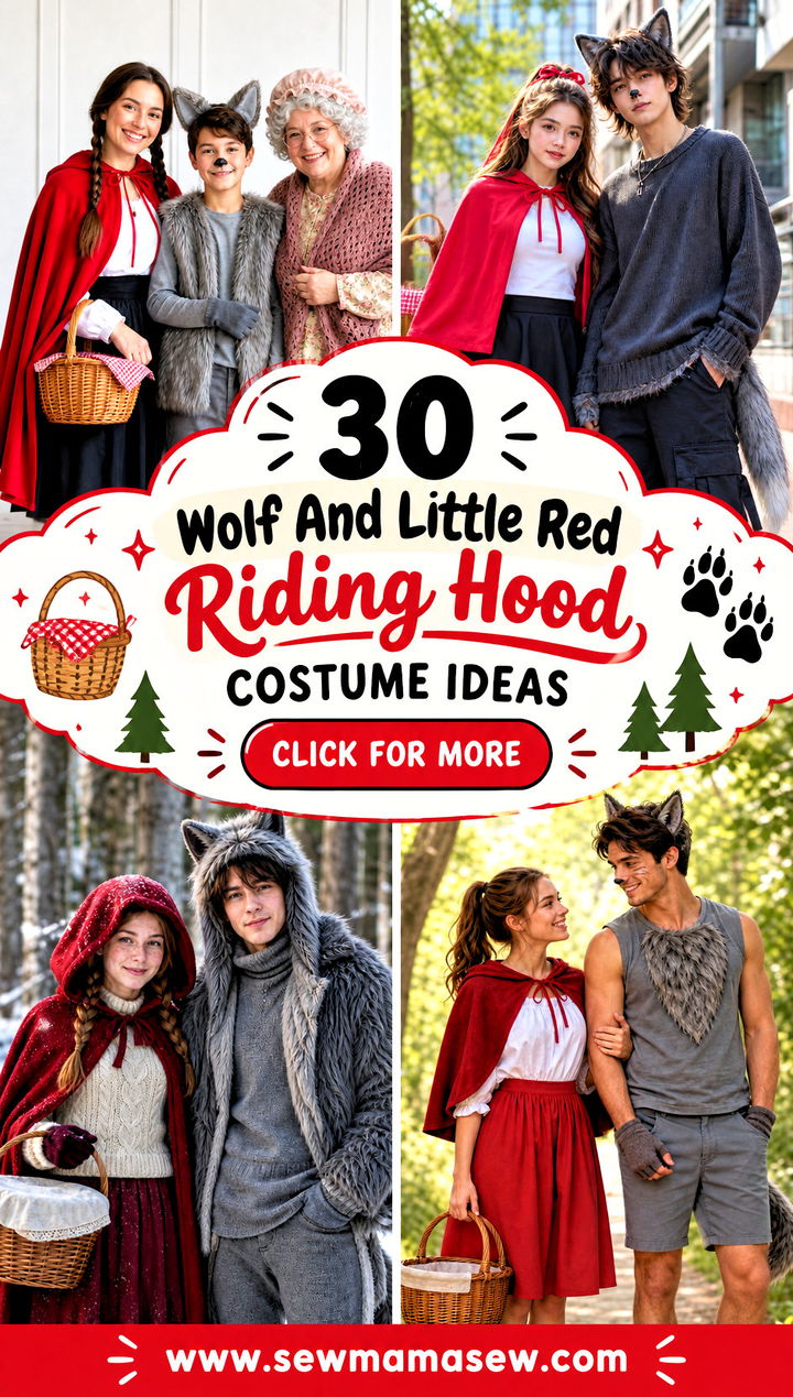 30 Wolf And Little Red Riding Hood Costume Ideas - 30 Wolf And Little Red Riding Hood Costume Ideas
