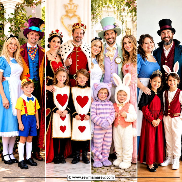 30 Alice in Wonderland Family Costumes for Magical Photos