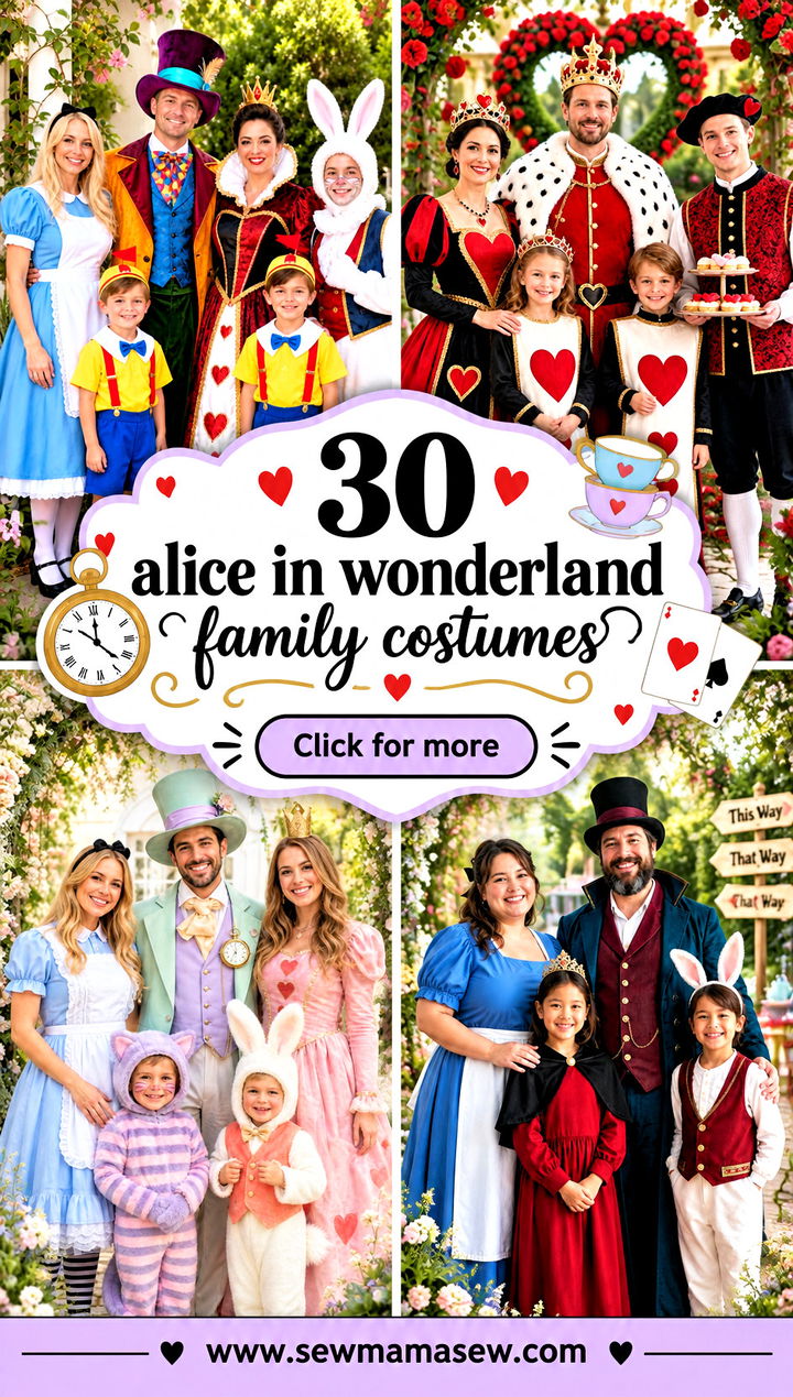 30 alice in wonderland family costumes - 30 alice in wonderland family costumes