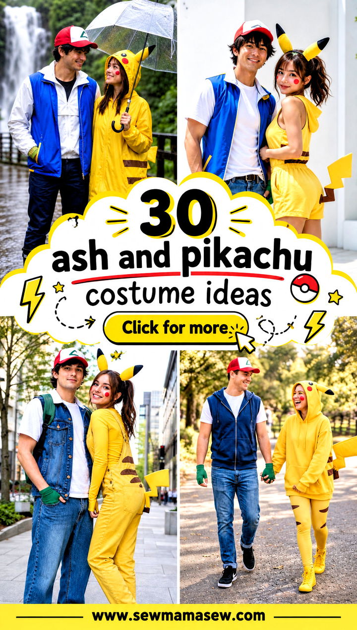 30 ash and pikachu costume ideas - 30 ash and pikachu costume ideas