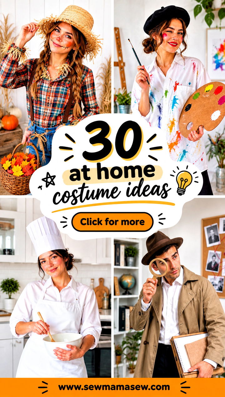 30 at home costume ideas - 30 at home costume ideas
