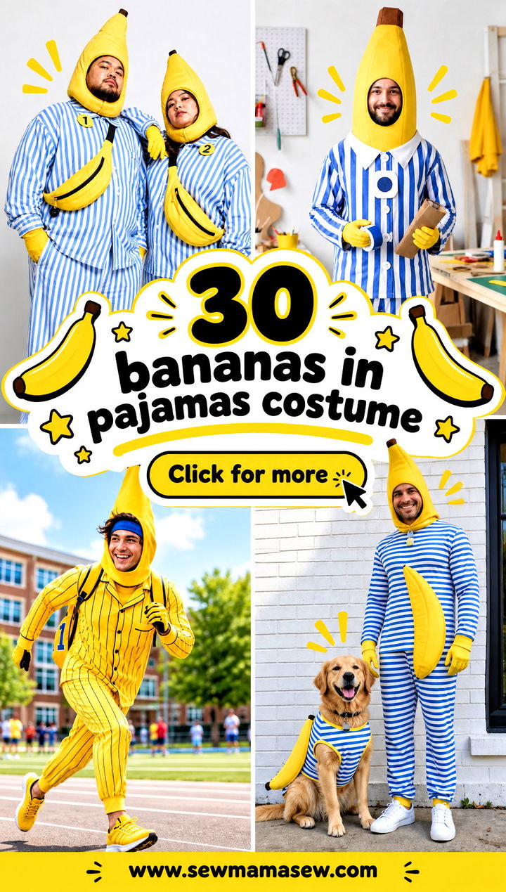 30 bananas in pajamas costume - 30 bananas in pajamas costume