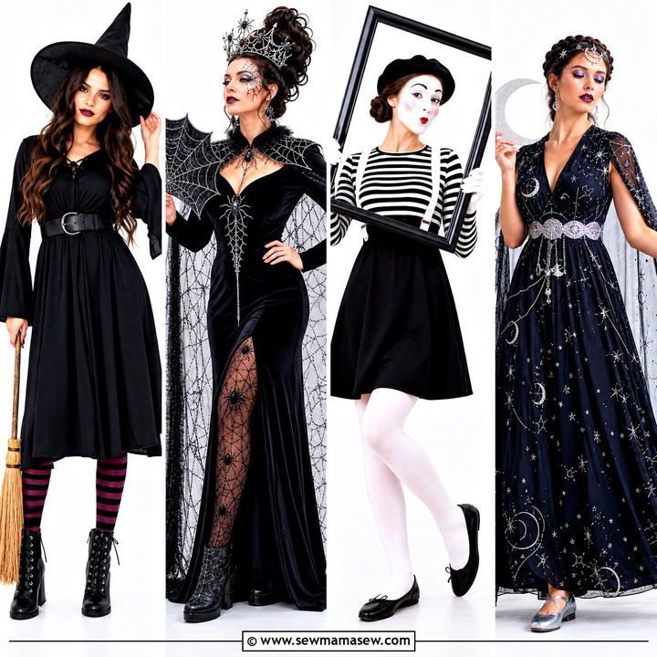 30 black dress halloween costume ideas