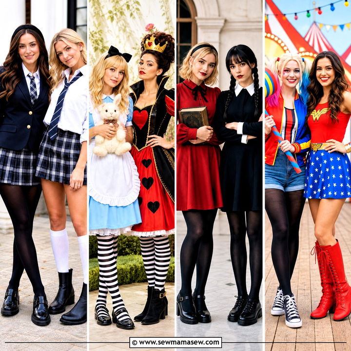 30 Brunette and Blonde Halloween Costumes for Iconic Duos