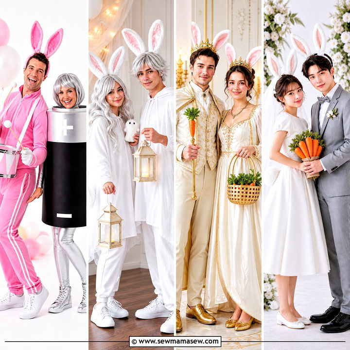 30 Bunny Couple Costume Ideas for a Playful Matching Look