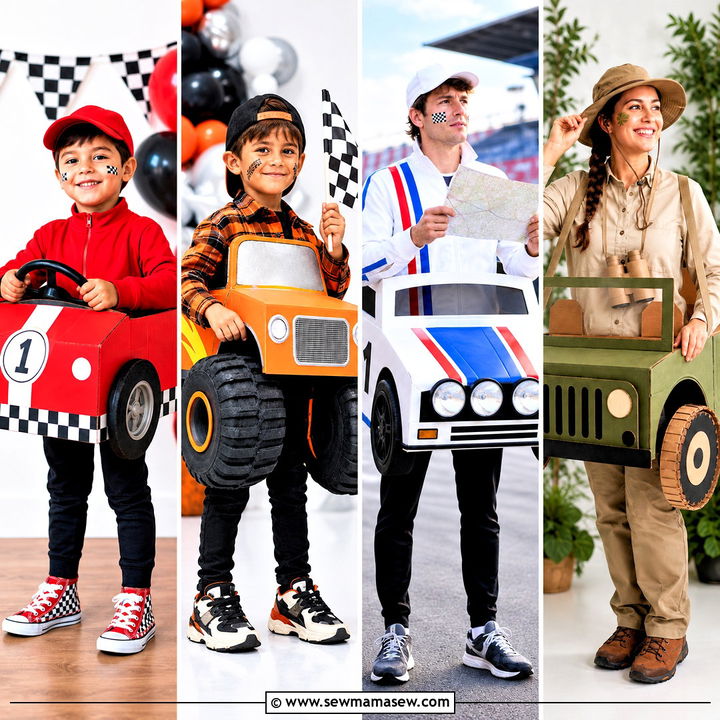 30 Car Costume Ideas for a Playful Halloween Party Entrance