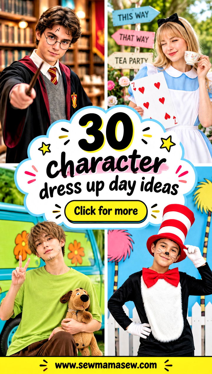 30 character dress up day ideas - 30 character dress up day ideas