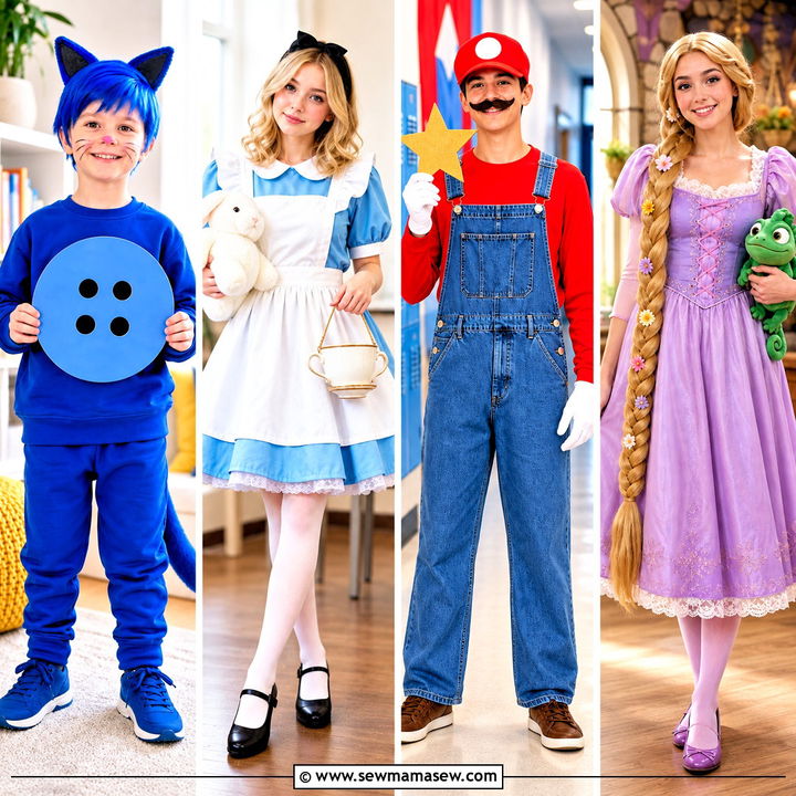 30 characters to dress up as for school ideas