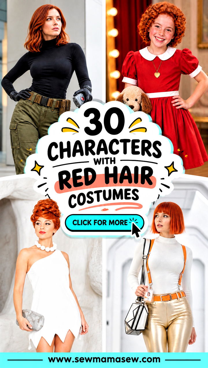 30 characters with red hair costumes - 30 characters with red hair costumes
