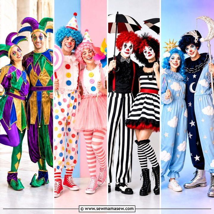30 Clown Couple Costume Ideas for a Playful Halloween Duo