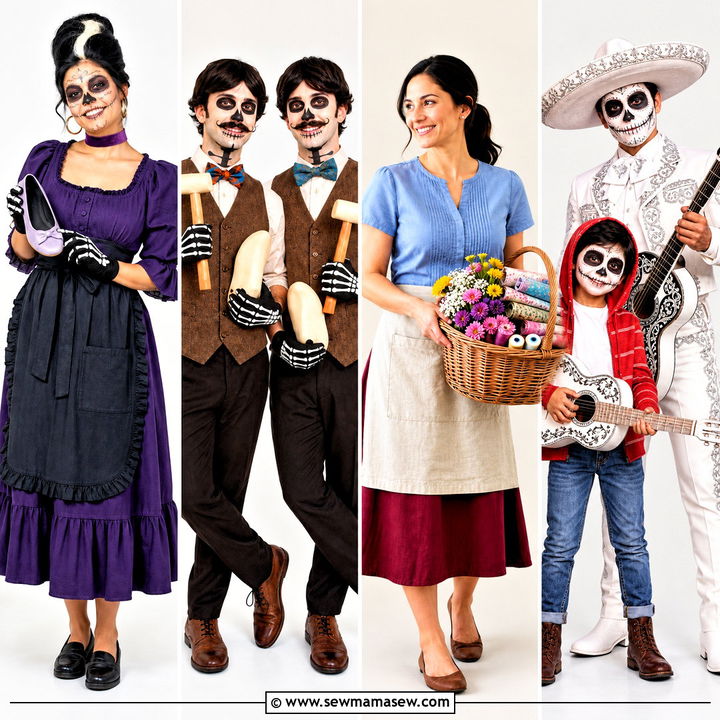 30 Coco Halloween Costume Ideas for Colorful Family Fun