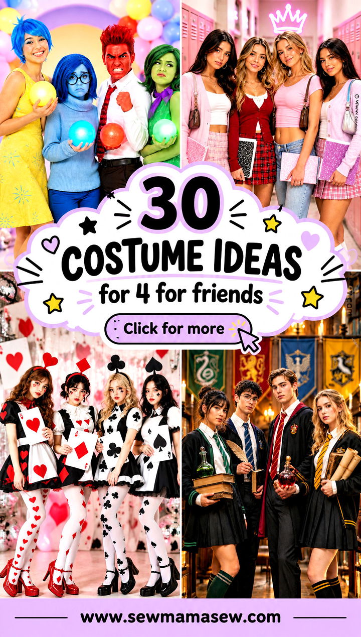 30 costume ideas for 4 for friends - 30 costume ideas for 4 for friends