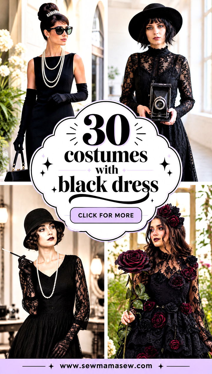 30 costumes with black dress - 30 costumes with black dress