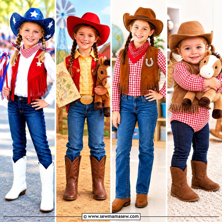 30 Cowgirl Costume Ideas for Kids Who Love Western Fun