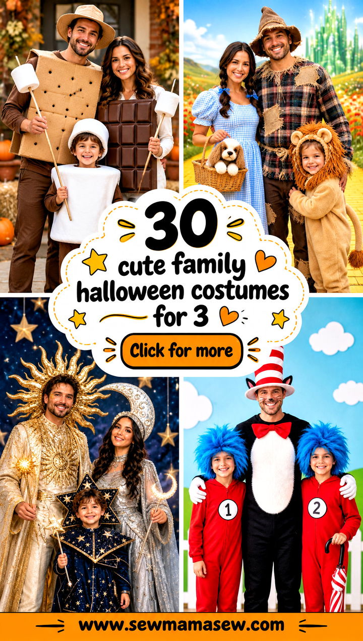 30 cute family halloween costumes for 3 - 30 cute family halloween costumes for 3
