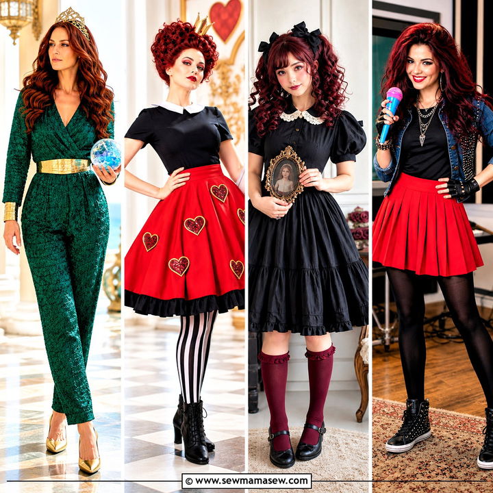 30 Dark Red Hair Halloween Costumes for a Striking Party Look