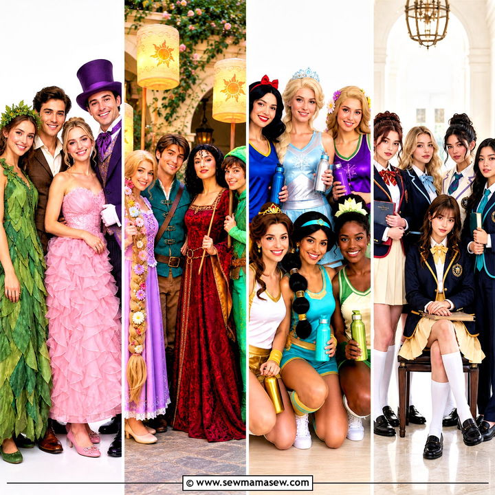 30 disney princess group costumes