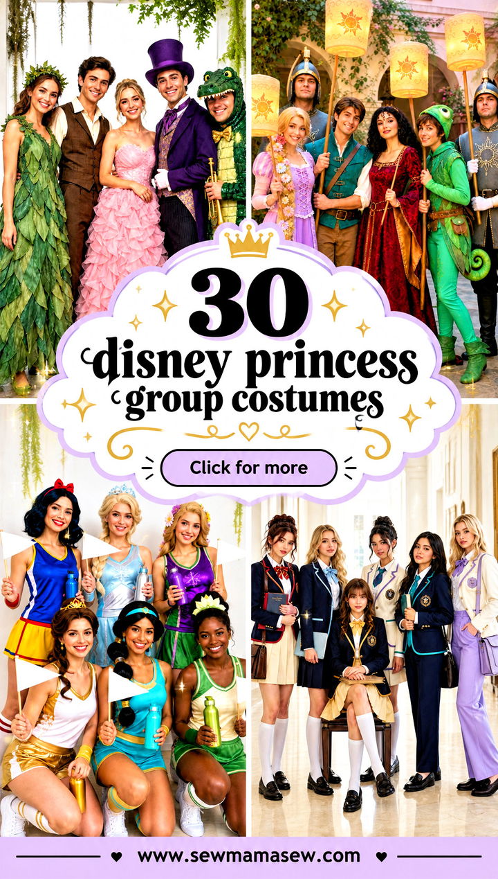 30 disney princess group costumes - 30 disney princess group costumes