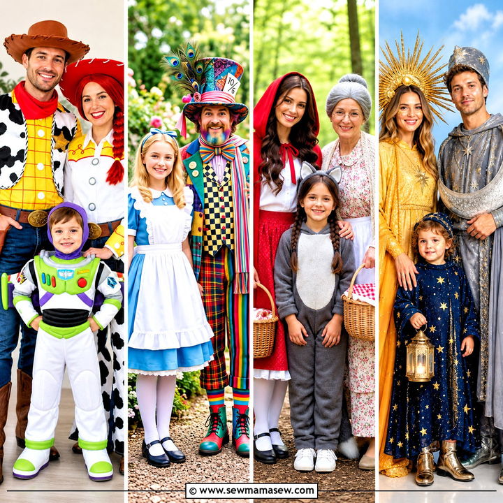 30 Family Costumes for 3: Adorable Halloween Trio Looks