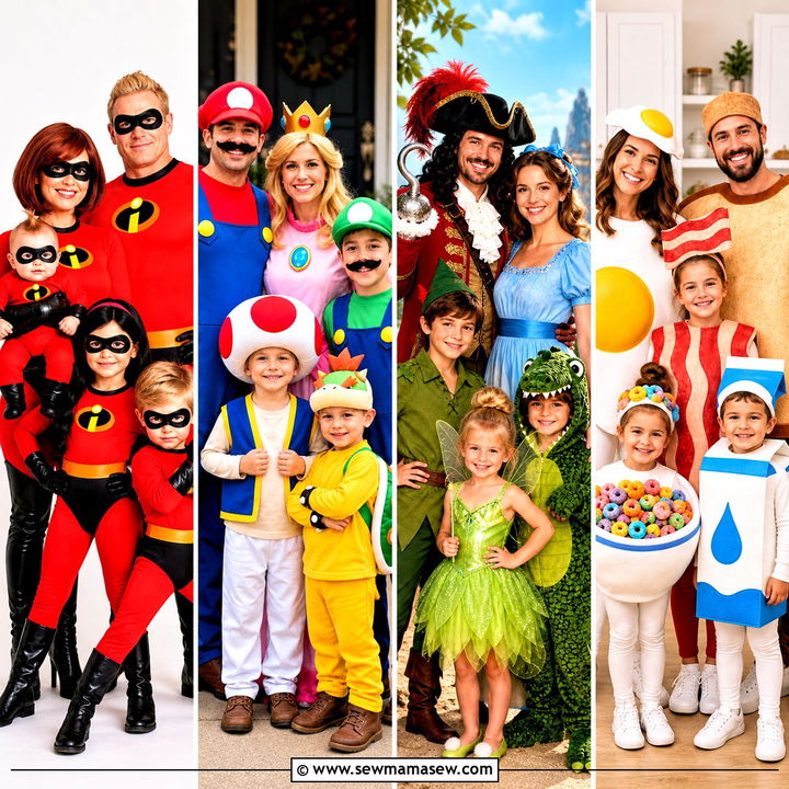 30 family costumes for 5 halloween