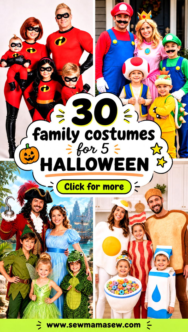 30 family costumes for 5 halloween - 30 family costumes for 5 halloween