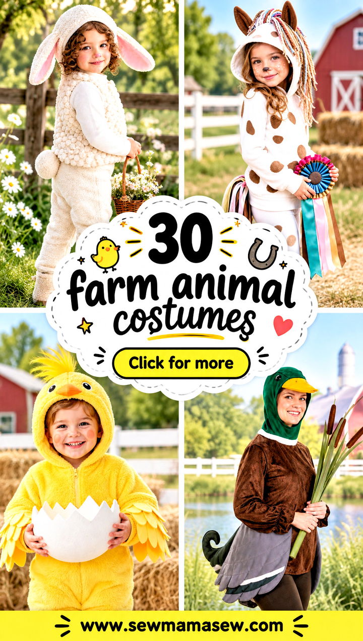 30 farm animal costumes - 30 farm animal costumes