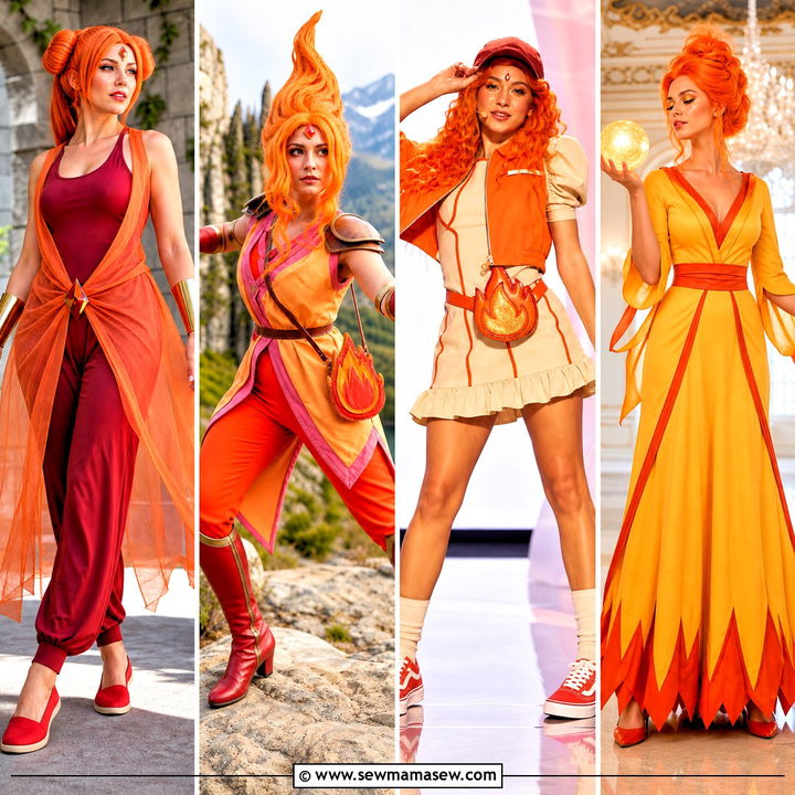 30 flame princess costume ideas