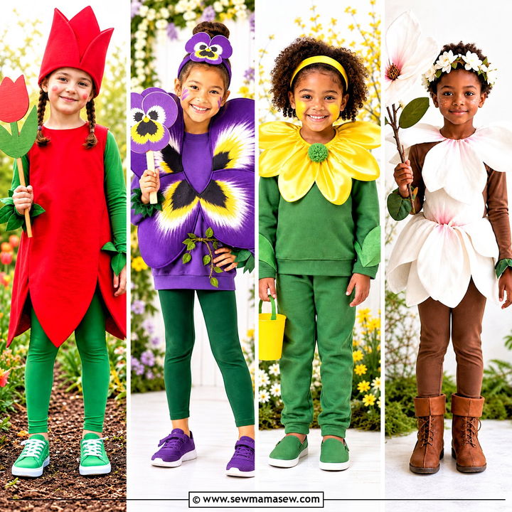 30 Flower Costume Ideas for Kids: Sweet Halloween Blooms