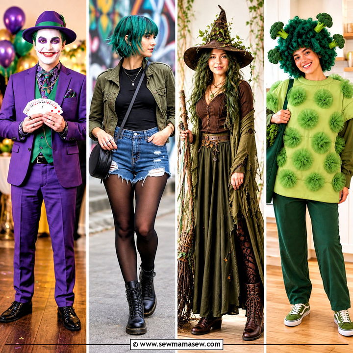 30 Green Hair Halloween Costumes for a Bold Party Entrance