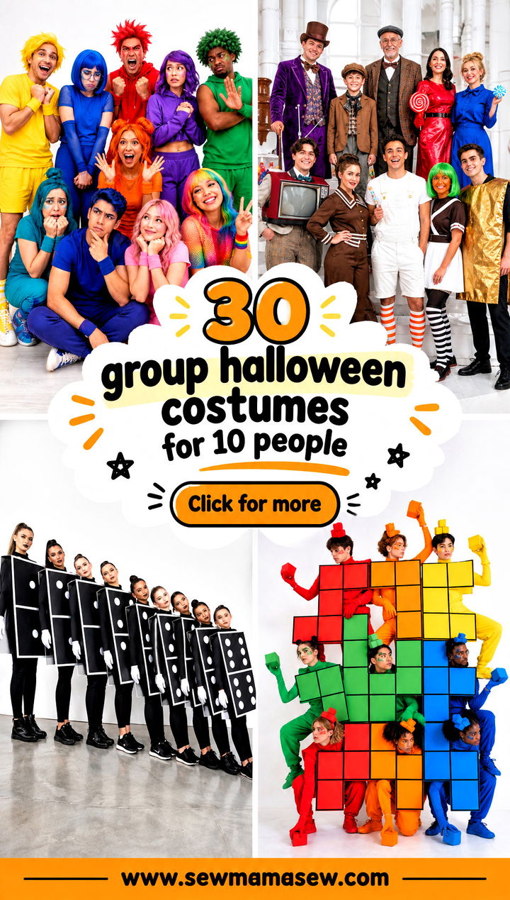 30 group halloween costumes for 10 people - 30 group halloween costumes for 10 people