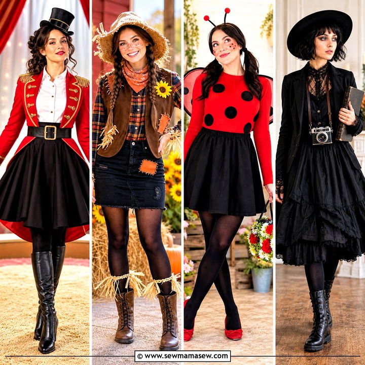 30 halloween costumes black skirt
