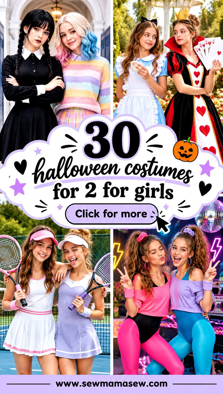30 halloween costumes for 2 for girls - 30 halloween costumes for 2 for girls