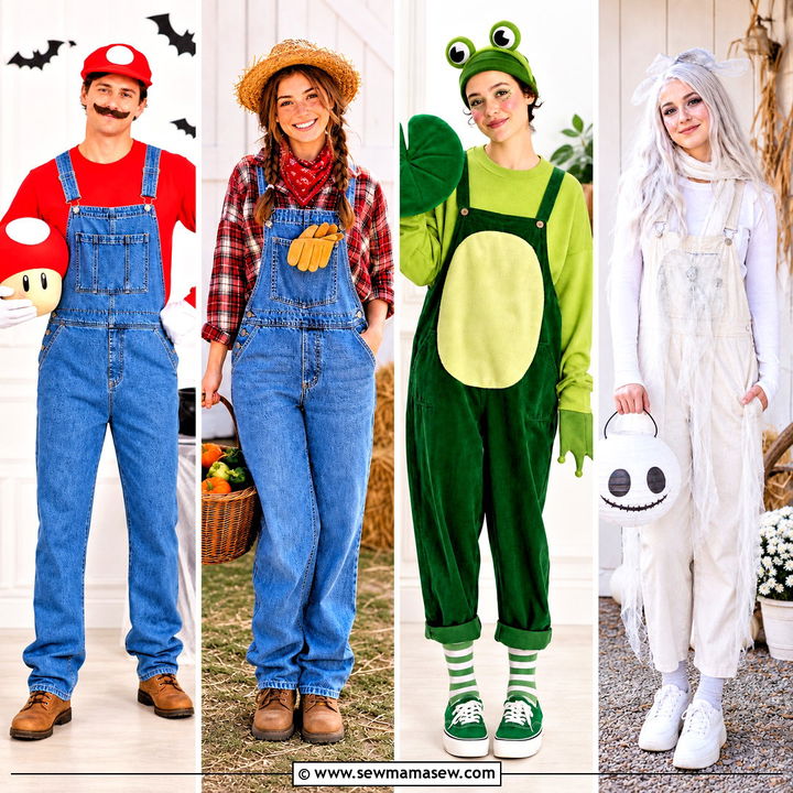 30 halloween costumes with overalls