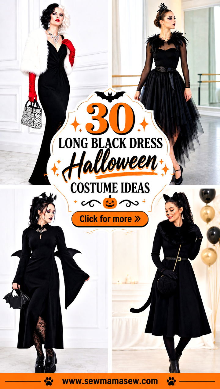 30 long black dress halloween costume ideas - 30 long black dress halloween costume ideas