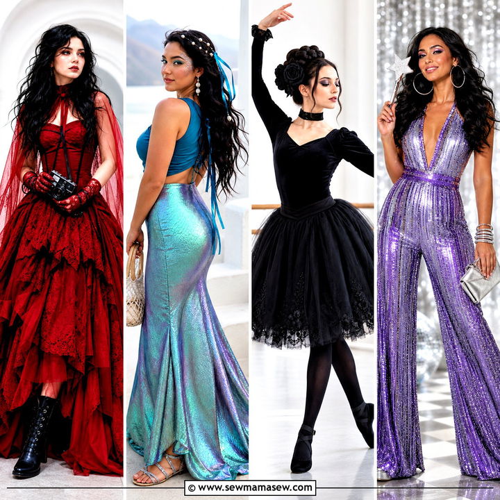 30 Long Black Hair Costume Ideas for Striking Party Looks