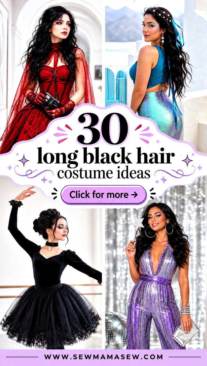 30 long black hair costume ideas - 30 long black hair costume ideas