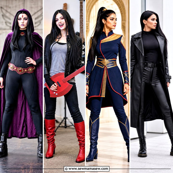 30 Long Black Hair Halloween Costumes for Bold, Spooky Looks