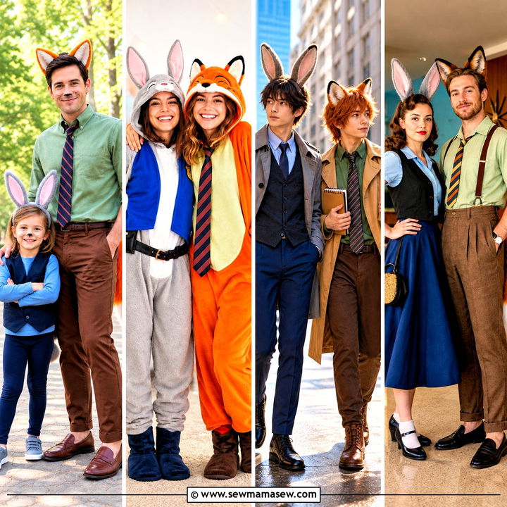 30 Nick Wilde and Judy Hopps Costume Ideas for a Fun Duo Look