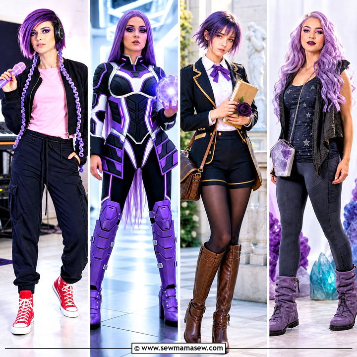 30 Purple Hair Cosplay Ideas: Striking Looks for Anime Fans
