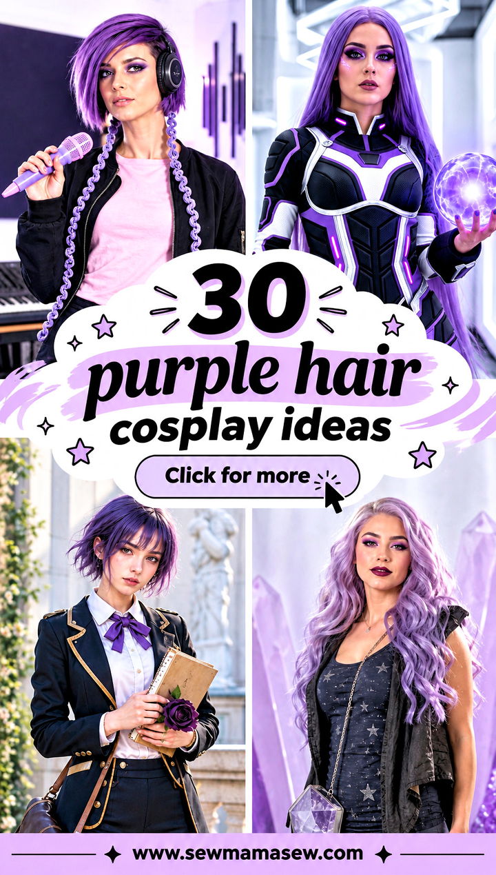 30 purple hair cosplay ideas - 30 purple hair cosplay ideas