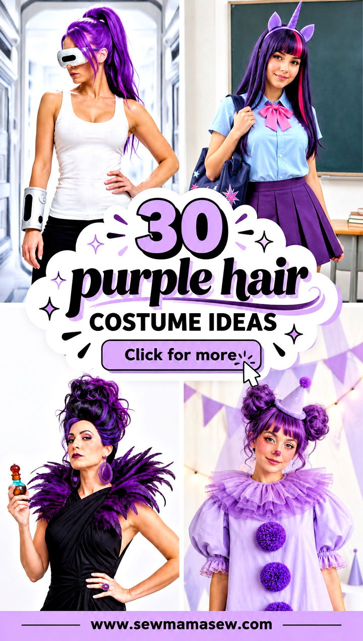 30 purple hair costume ideas - 30 purple hair costume ideas
