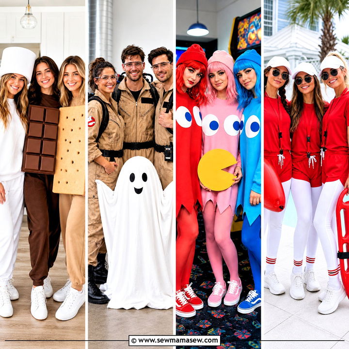 30 simple trio halloween costumes