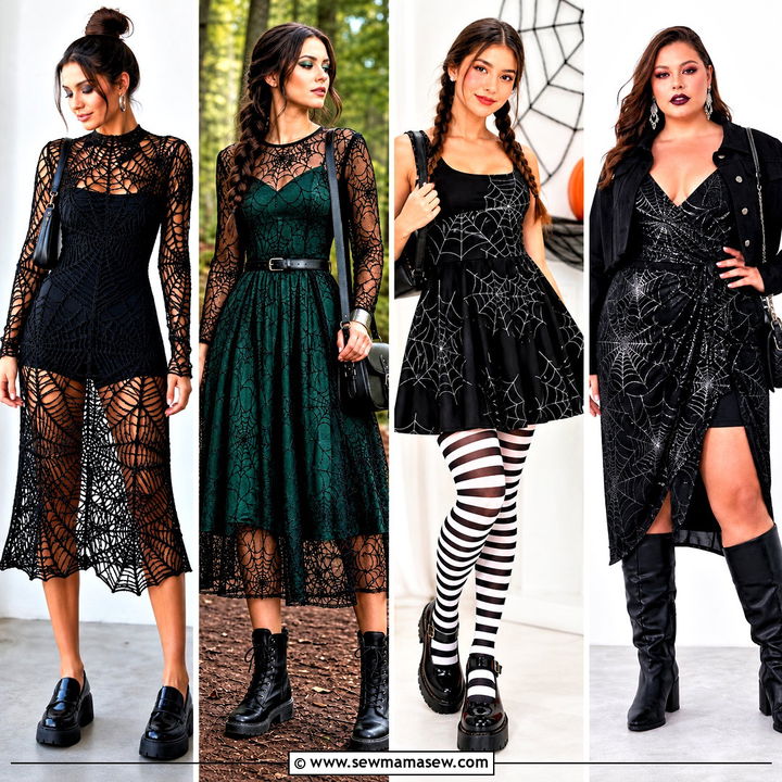 30 spider web dress ideas