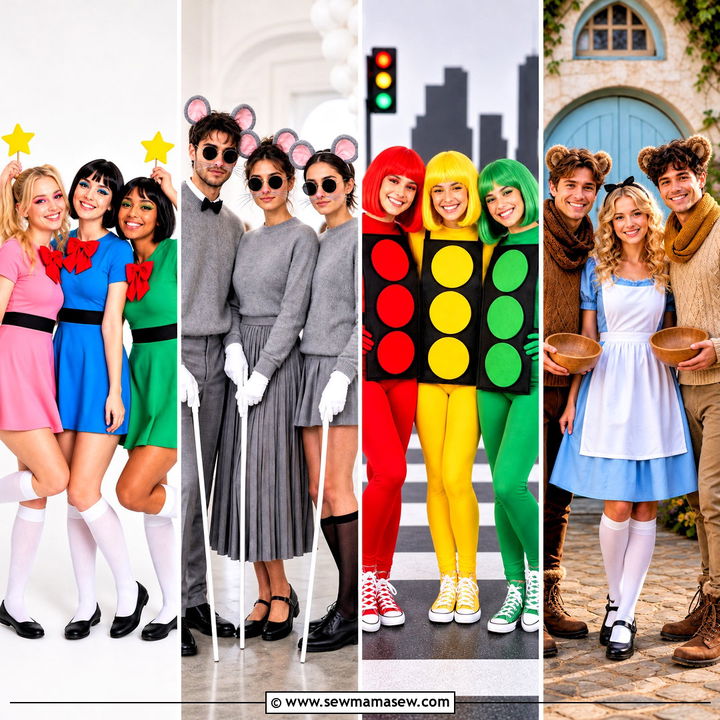 30 trio dress up ideas