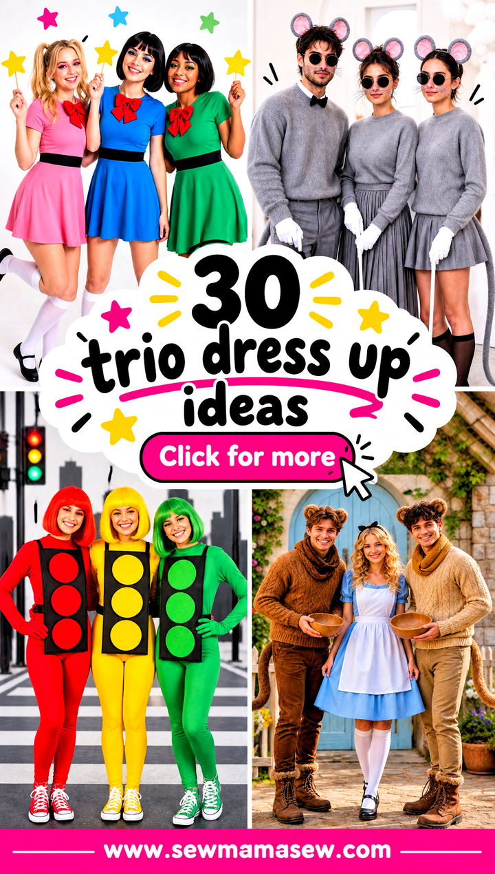 30 trio dress up ideas - 30 trio dress up ideas