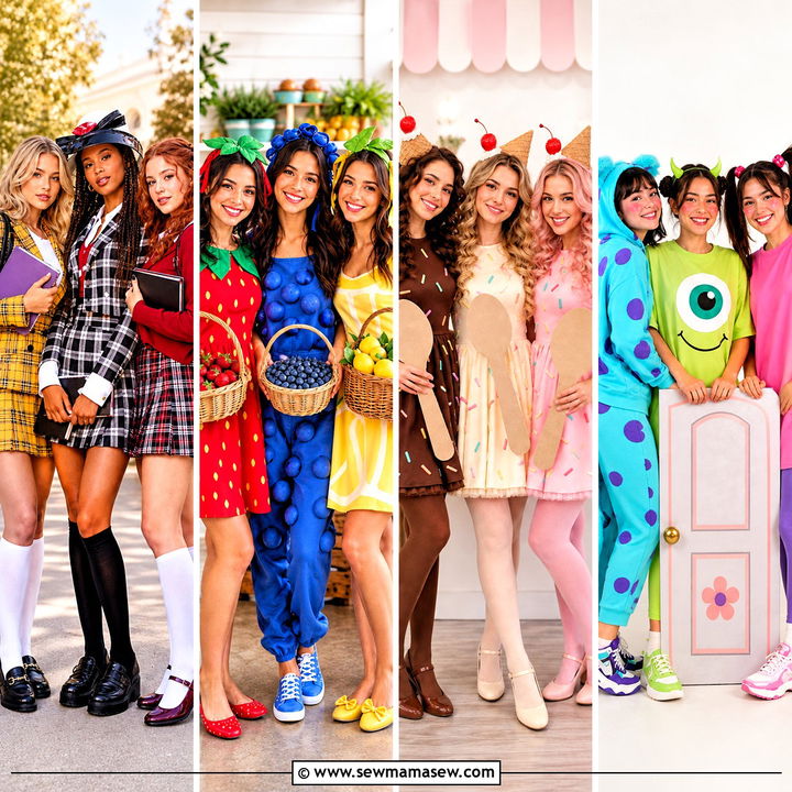 30 trio halloween costumes cute
