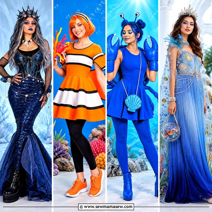30 under the sea costumes for women
