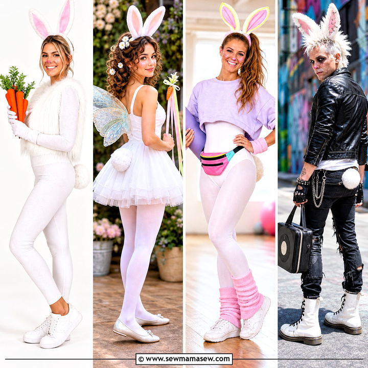 30 white bunny halloween costumes