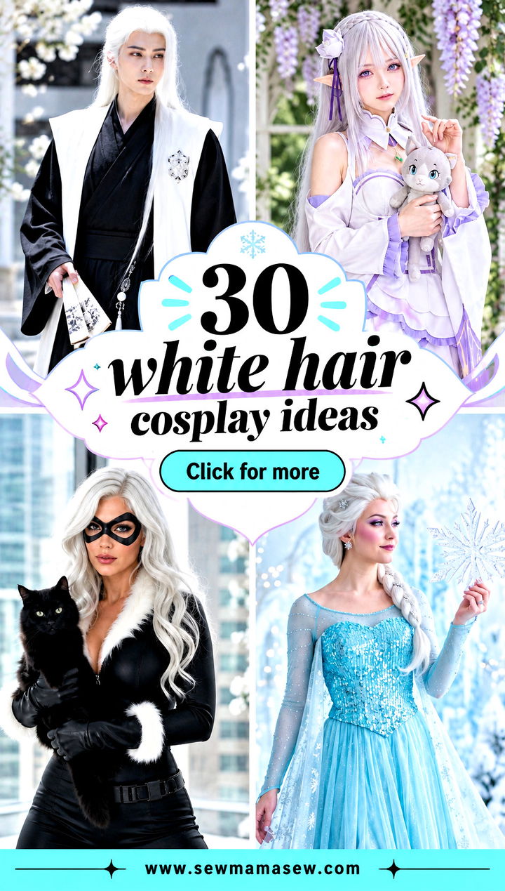 30 white hair cosplay ideas - 30 white hair cosplay ideas